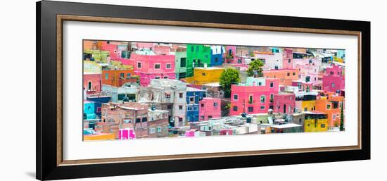 ¡Viva Mexico! Panoramic Collection - Colorful Cityscape Guanajuato IV-Philippe Hugonnard-Framed Photographic Print