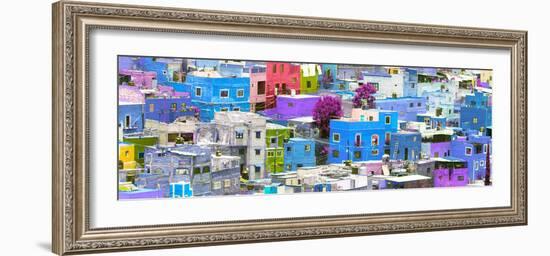 ¡Viva Mexico! Panoramic Collection - Colorful Cityscape Guanajuato V-Philippe Hugonnard-Framed Photographic Print