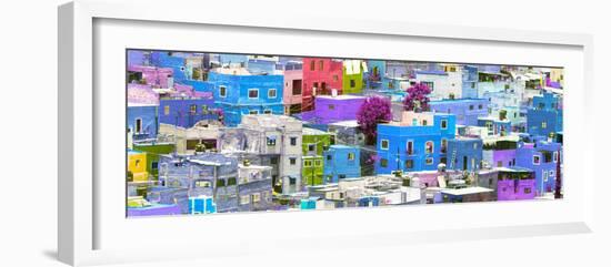 ¡Viva Mexico! Panoramic Collection - Colorful Cityscape Guanajuato V-Philippe Hugonnard-Framed Photographic Print