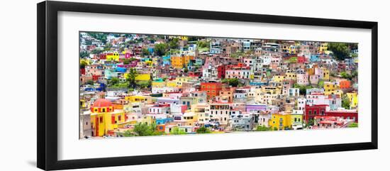 ¡Viva Mexico! Panoramic Collection - Colorful Cityscape Guanajuato VI-Philippe Hugonnard-Framed Photographic Print