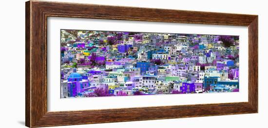 ¡Viva Mexico! Panoramic Collection - Colorful Cityscape Guanajuato VII-Philippe Hugonnard-Framed Photographic Print
