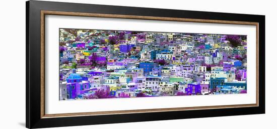 ¡Viva Mexico! Panoramic Collection - Colorful Cityscape Guanajuato VII-Philippe Hugonnard-Framed Photographic Print