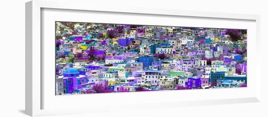 ¡Viva Mexico! Panoramic Collection - Colorful Cityscape Guanajuato VII-Philippe Hugonnard-Framed Photographic Print