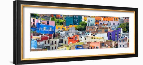 ¡Viva Mexico! Panoramic Collection - Colorful Cityscape Guanajuato X-Philippe Hugonnard-Framed Photographic Print