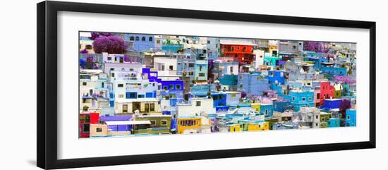 ¡Viva Mexico! Panoramic Collection - Colorful Cityscape Guanajuato-Philippe Hugonnard-Framed Photographic Print