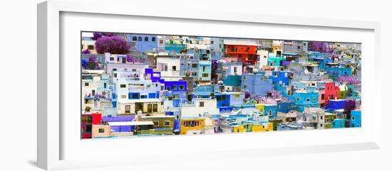 ¡Viva Mexico! Panoramic Collection - Colorful Cityscape Guanajuato-Philippe Hugonnard-Framed Photographic Print