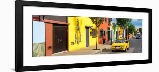 ¡Viva Mexico! Panoramic Collection - Colorful Mexican Street-Philippe Hugonnard-Framed Photographic Print