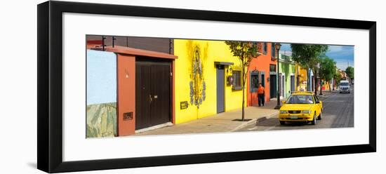 ¡Viva Mexico! Panoramic Collection - Colorful Mexican Street-Philippe Hugonnard-Framed Photographic Print