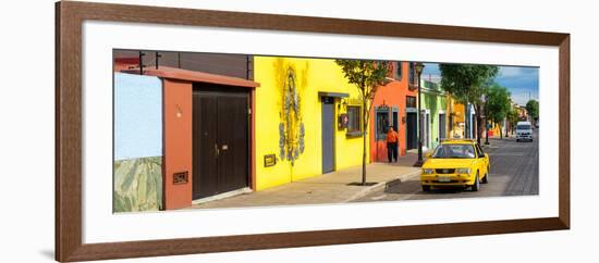 ¡Viva Mexico! Panoramic Collection - Colorful Mexican Street-Philippe Hugonnard-Framed Photographic Print