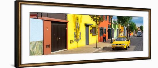 ¡Viva Mexico! Panoramic Collection - Colorful Mexican Street-Philippe Hugonnard-Framed Photographic Print