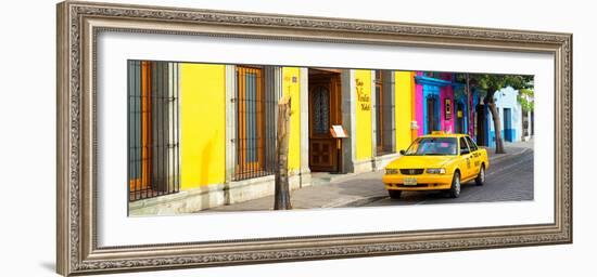 ¡Viva Mexico! Panoramic Collection - Colorful Street in Oaxaca VIII-Philippe Hugonnard-Framed Photographic Print