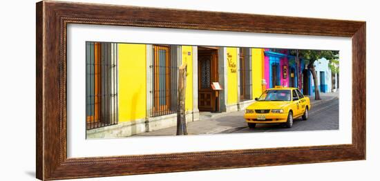 ¡Viva Mexico! Panoramic Collection - Colorful Street in Oaxaca VIII-Philippe Hugonnard-Framed Photographic Print