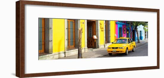 ¡Viva Mexico! Panoramic Collection - Colorful Street in Oaxaca VIII-Philippe Hugonnard-Framed Photographic Print