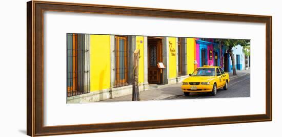 ¡Viva Mexico! Panoramic Collection - Colorful Street in Oaxaca VIII-Philippe Hugonnard-Framed Photographic Print