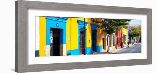 ¡Viva Mexico! Panoramic Collection - Colorful Street in Oaxaca-Philippe Hugonnard-Framed Photographic Print