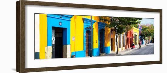 ¡Viva Mexico! Panoramic Collection - Colorful Street in Oaxaca-Philippe Hugonnard-Framed Photographic Print