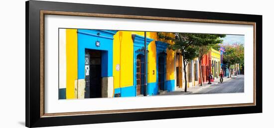 ¡Viva Mexico! Panoramic Collection - Colorful Street in Oaxaca-Philippe Hugonnard-Framed Photographic Print