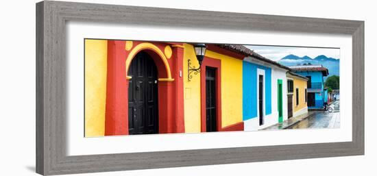 ¡Viva Mexico! Panoramic Collection - Colorful Street Scene San Cristobal de Las Casas-Philippe Hugonnard-Framed Photographic Print