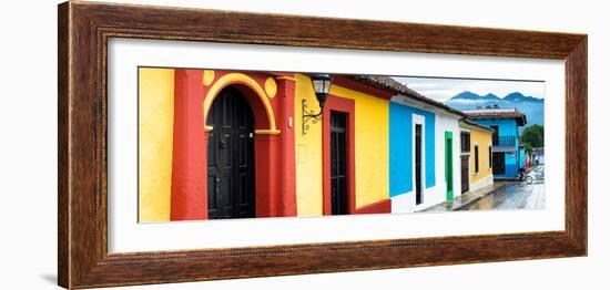 ¡Viva Mexico! Panoramic Collection - Colorful Street Scene San Cristobal de Las Casas-Philippe Hugonnard-Framed Photographic Print