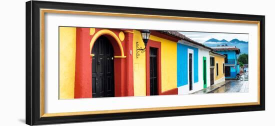 ¡Viva Mexico! Panoramic Collection - Colorful Street Scene San Cristobal de Las Casas-Philippe Hugonnard-Framed Photographic Print