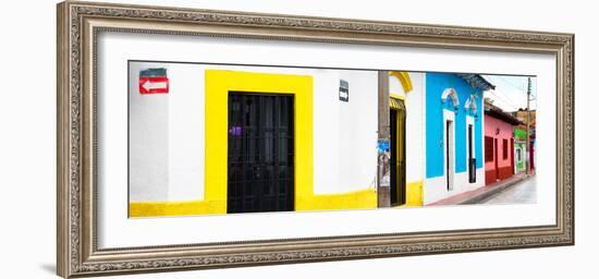 ¡Viva Mexico! Panoramic Collection - Colorful Street-Philippe Hugonnard-Framed Photographic Print