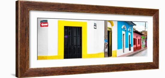 ¡Viva Mexico! Panoramic Collection - Colorful Street-Philippe Hugonnard-Framed Photographic Print