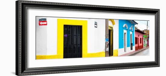 ¡Viva Mexico! Panoramic Collection - Colorful Street-Philippe Hugonnard-Framed Photographic Print