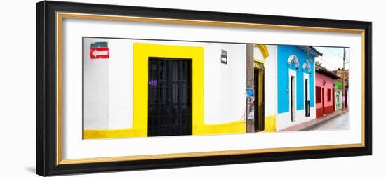 ¡Viva Mexico! Panoramic Collection - Colorful Street-Philippe Hugonnard-Framed Photographic Print