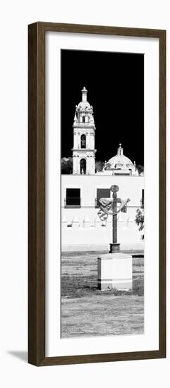 ¡Viva Mexico! Panoramic Collection - Courtyard of a Church in Puebla-Philippe Hugonnard-Framed Photographic Print