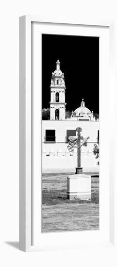 ¡Viva Mexico! Panoramic Collection - Courtyard of a Church in Puebla-Philippe Hugonnard-Framed Photographic Print