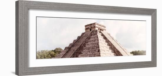 ¡Viva Mexico! Panoramic Collection - El Castillo Pyramid - Chichen Itza I-Philippe Hugonnard-Framed Photographic Print