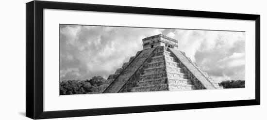 ¡Viva Mexico! Panoramic Collection - El Castillo Pyramid - Chichen Itza II-Philippe Hugonnard-Framed Photographic Print