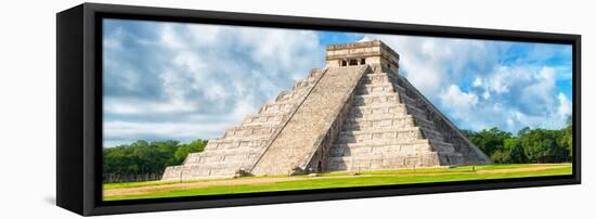 ¡Viva Mexico! Panoramic Collection - El Castillo Pyramid - Chichen Itza III-Philippe Hugonnard-Framed Premier Image Canvas