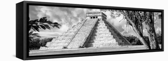 ¡Viva Mexico! Panoramic Collection - El Castillo Pyramid - Chichen Itza IX-Philippe Hugonnard-Framed Premier Image Canvas