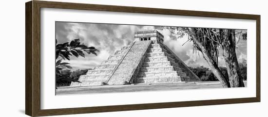 ¡Viva Mexico! Panoramic Collection - El Castillo Pyramid - Chichen Itza IX-Philippe Hugonnard-Framed Photographic Print