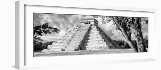 ¡Viva Mexico! Panoramic Collection - El Castillo Pyramid - Chichen Itza IX-Philippe Hugonnard-Framed Photographic Print
