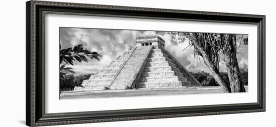 ¡Viva Mexico! Panoramic Collection - El Castillo Pyramid - Chichen Itza IX-Philippe Hugonnard-Framed Photographic Print