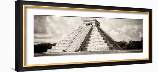 ¡Viva Mexico! Panoramic Collection - El Castillo Pyramid - Chichen Itza V-Philippe Hugonnard-Framed Photographic Print