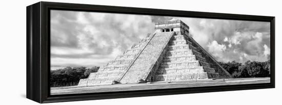 ¡Viva Mexico! Panoramic Collection - El Castillo Pyramid - Chichen Itza VI-Philippe Hugonnard-Framed Premier Image Canvas