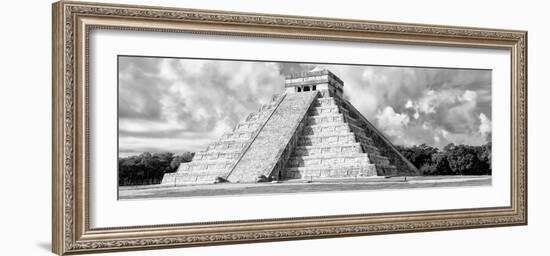¡Viva Mexico! Panoramic Collection - El Castillo Pyramid - Chichen Itza VI-Philippe Hugonnard-Framed Photographic Print