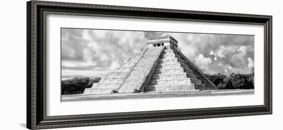 ¡Viva Mexico! Panoramic Collection - El Castillo Pyramid - Chichen Itza VI-Philippe Hugonnard-Framed Photographic Print