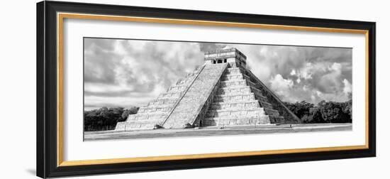 ¡Viva Mexico! Panoramic Collection - El Castillo Pyramid - Chichen Itza VI-Philippe Hugonnard-Framed Photographic Print