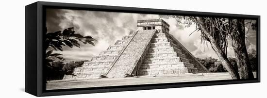 ¡Viva Mexico! Panoramic Collection - El Castillo Pyramid - Chichen Itza VIII-Philippe Hugonnard-Framed Premier Image Canvas