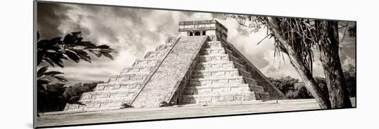 ¡Viva Mexico! Panoramic Collection - El Castillo Pyramid - Chichen Itza VIII-Philippe Hugonnard-Mounted Photographic Print