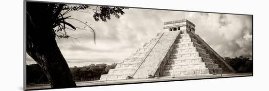 ¡Viva Mexico! Panoramic Collection - El Castillo Pyramid - Chichen Itza XI-Philippe Hugonnard-Mounted Photographic Print