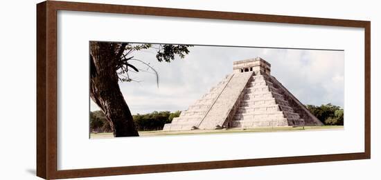 ¡Viva Mexico! Panoramic Collection - El Castillo Pyramid - Chichen Itza XII-Philippe Hugonnard-Framed Photographic Print