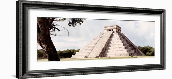 ¡Viva Mexico! Panoramic Collection - El Castillo Pyramid - Chichen Itza XII-Philippe Hugonnard-Framed Photographic Print