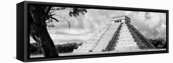 ¡Viva Mexico! Panoramic Collection - El Castillo Pyramid - Chichen Itza XIII-Philippe Hugonnard-Framed Premier Image Canvas