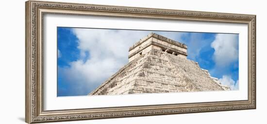 ¡Viva Mexico! Panoramic Collection - El Castillo Pyramid - Chichen Itza XIV-Philippe Hugonnard-Framed Photographic Print