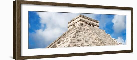 ¡Viva Mexico! Panoramic Collection - El Castillo Pyramid - Chichen Itza XIV-Philippe Hugonnard-Framed Photographic Print